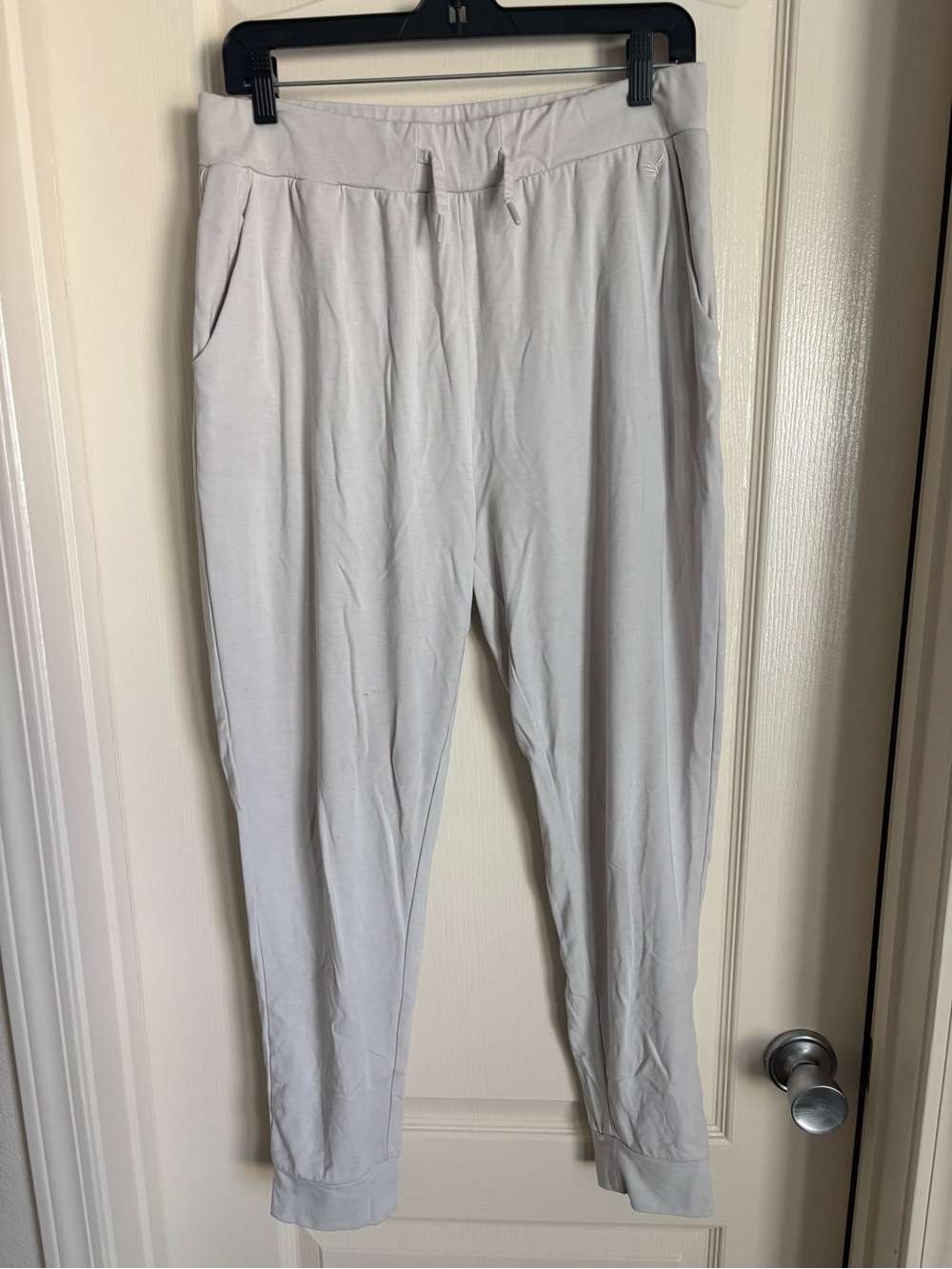 Cozy Earth bamboo jogger- white, large